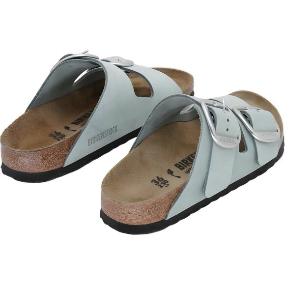 Birkenstock Arizona Pure Sage Soft Footbed Double Buckle Sandals Women's US 5 - Picture 3 of 6